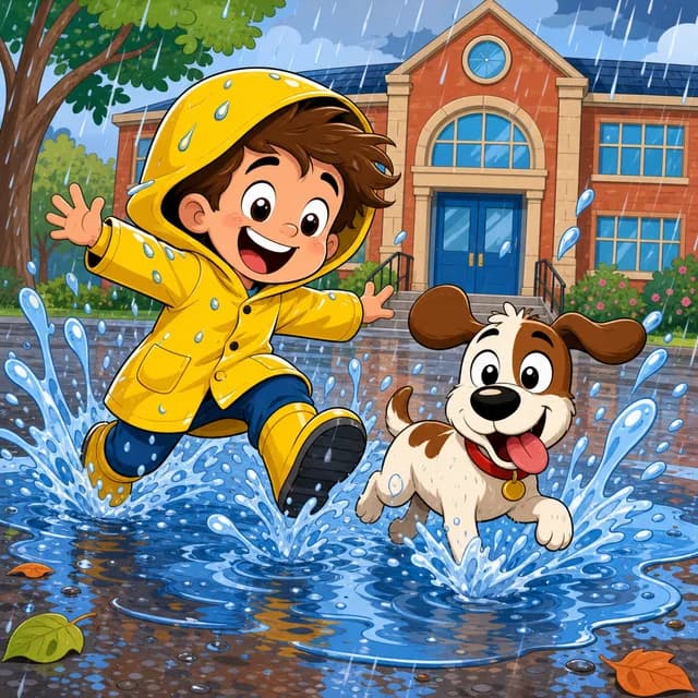 Kids' cartoon comic style example