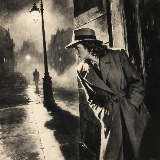 1930s newspaper noir comic style example