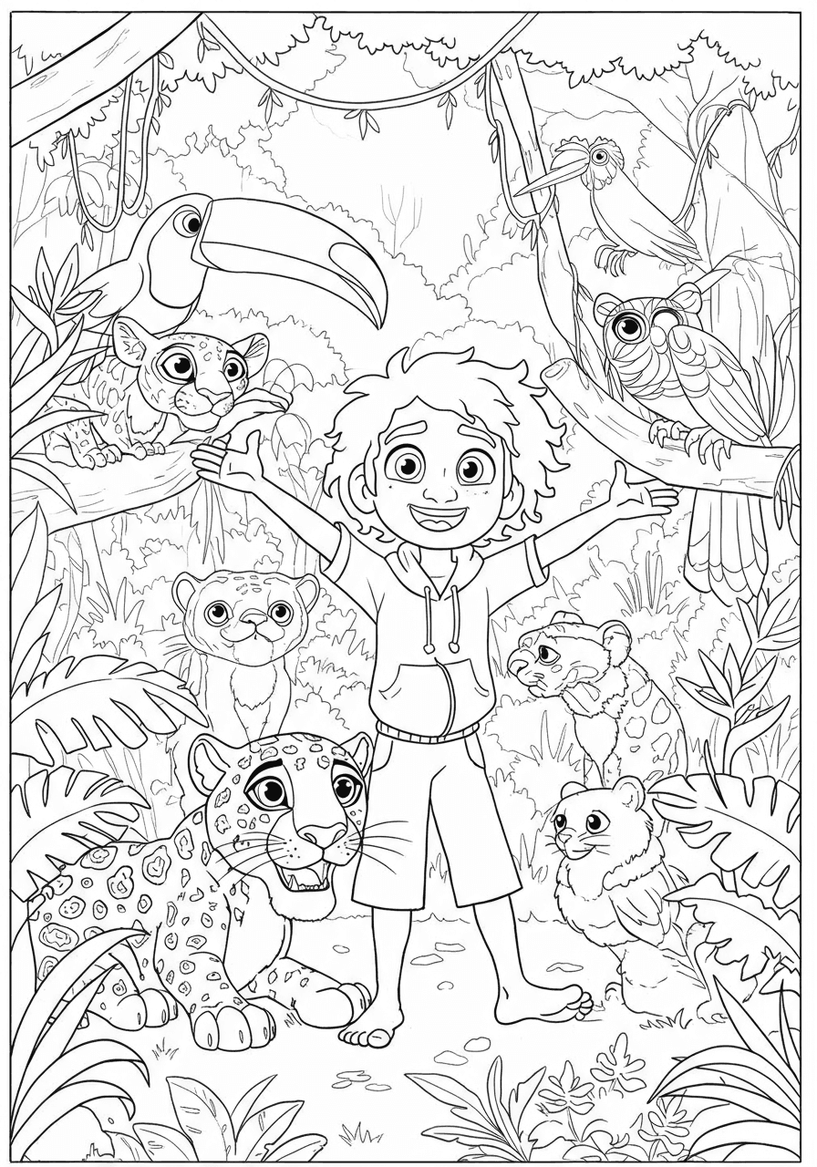 Antonio with animals