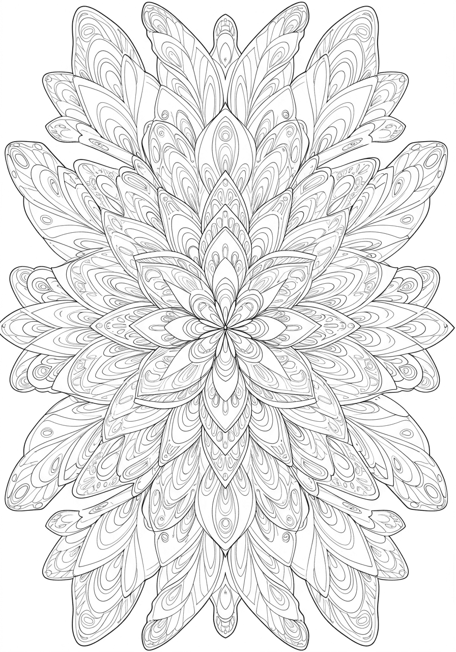 Butterfly kaleidoscope pattern