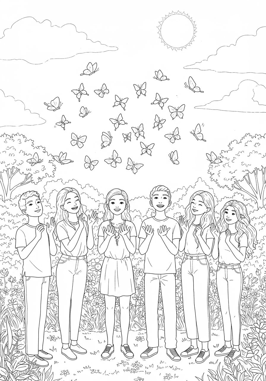 Butterfly release ceremony