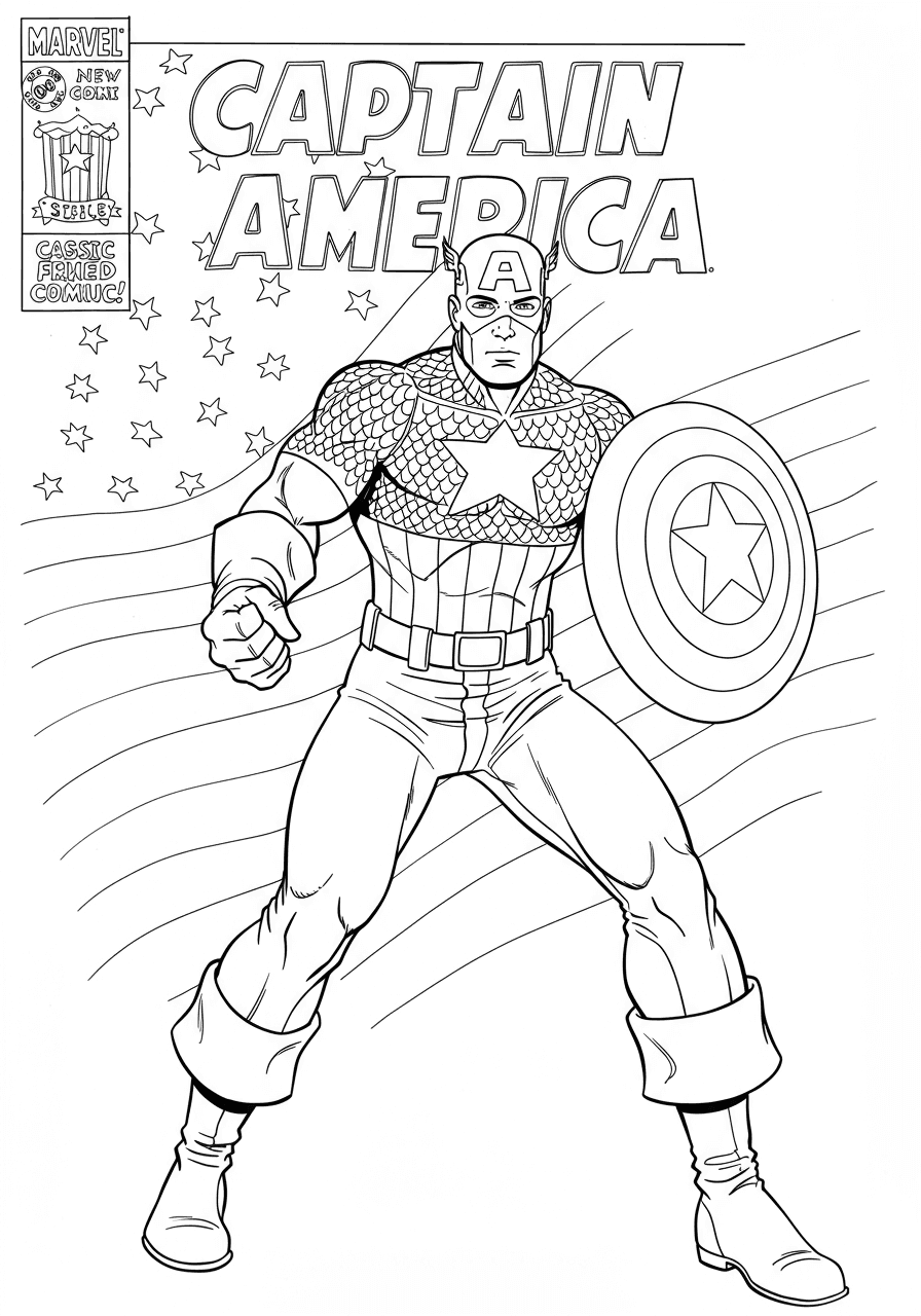 Captain America classic comic cover