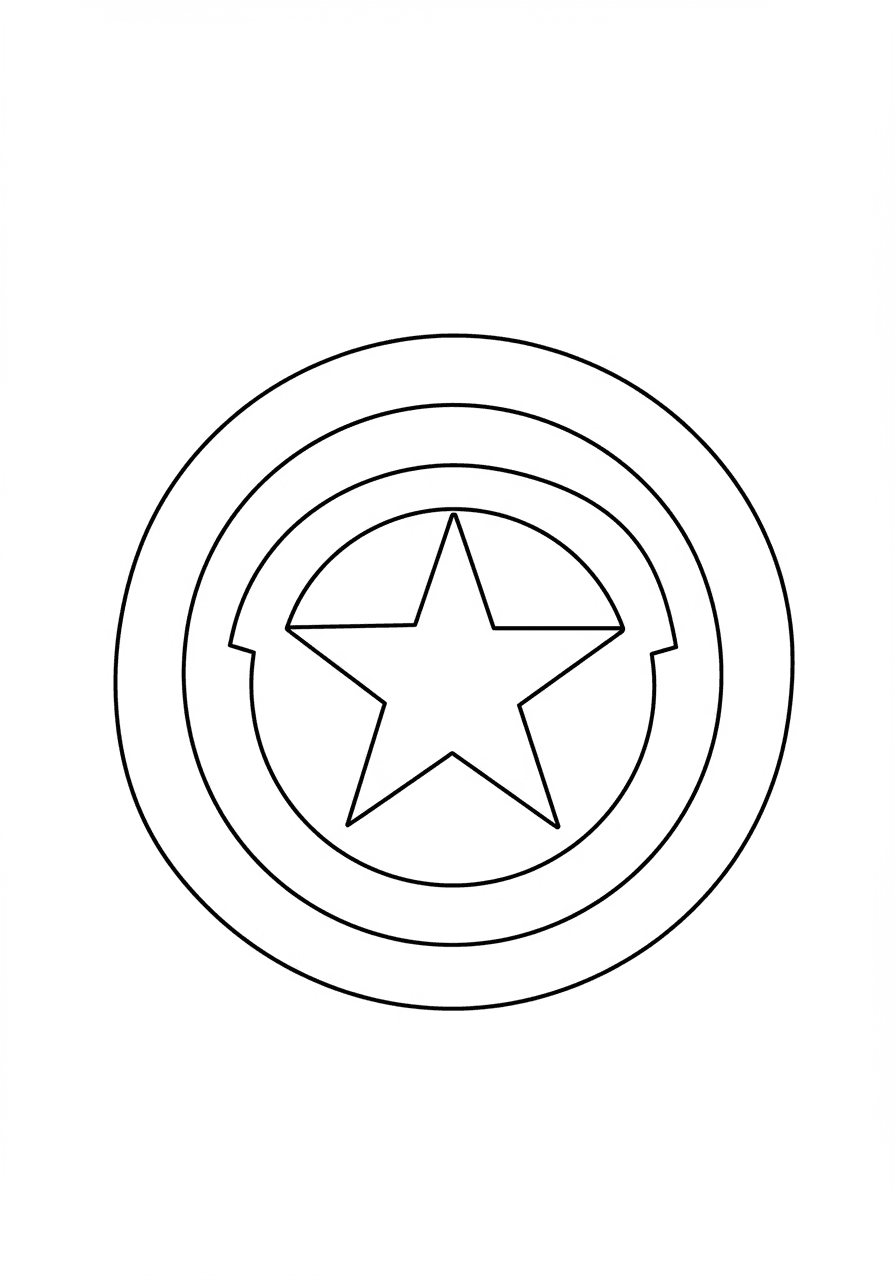 Captain America logo simple