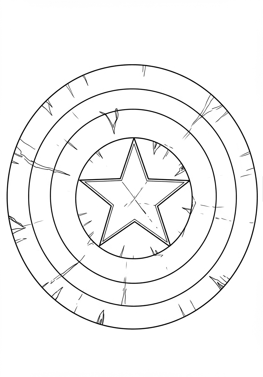 Captain America shield close-up