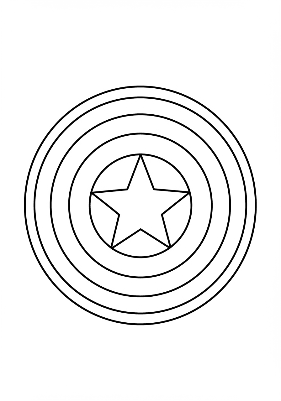Captain America shield simple