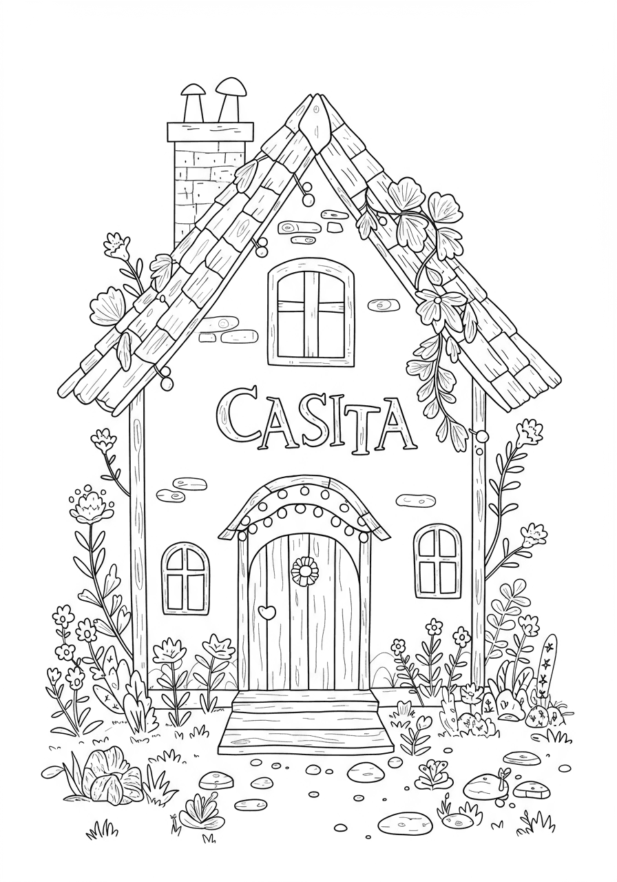 Casita simple outline