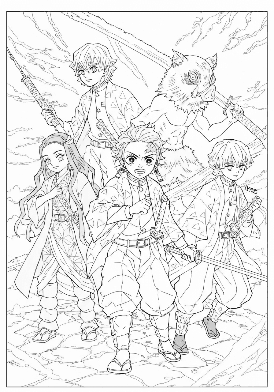 Demon Slayer Corps group