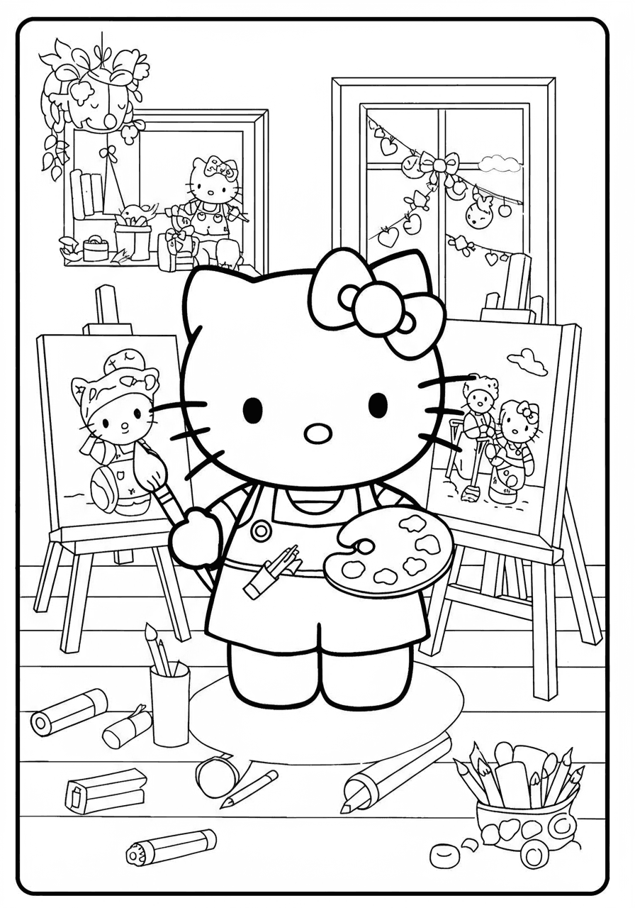 Hello Kitty as artist