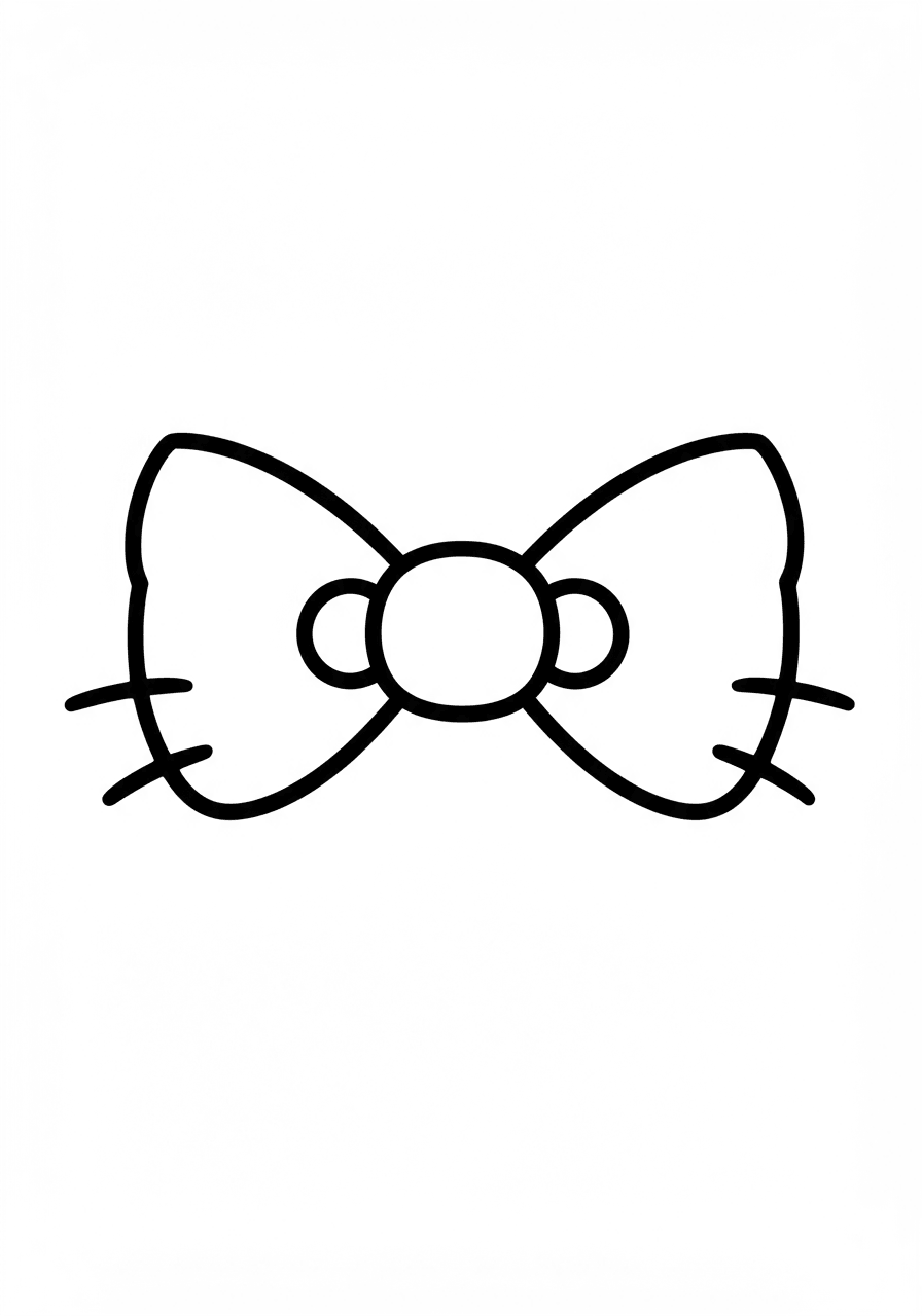 Hello Kitty bow simple