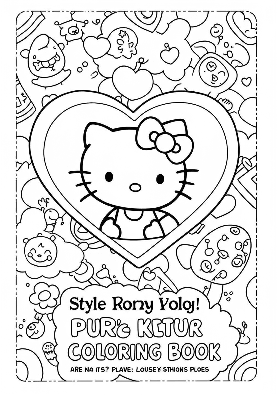 Hello Kitty heart simple