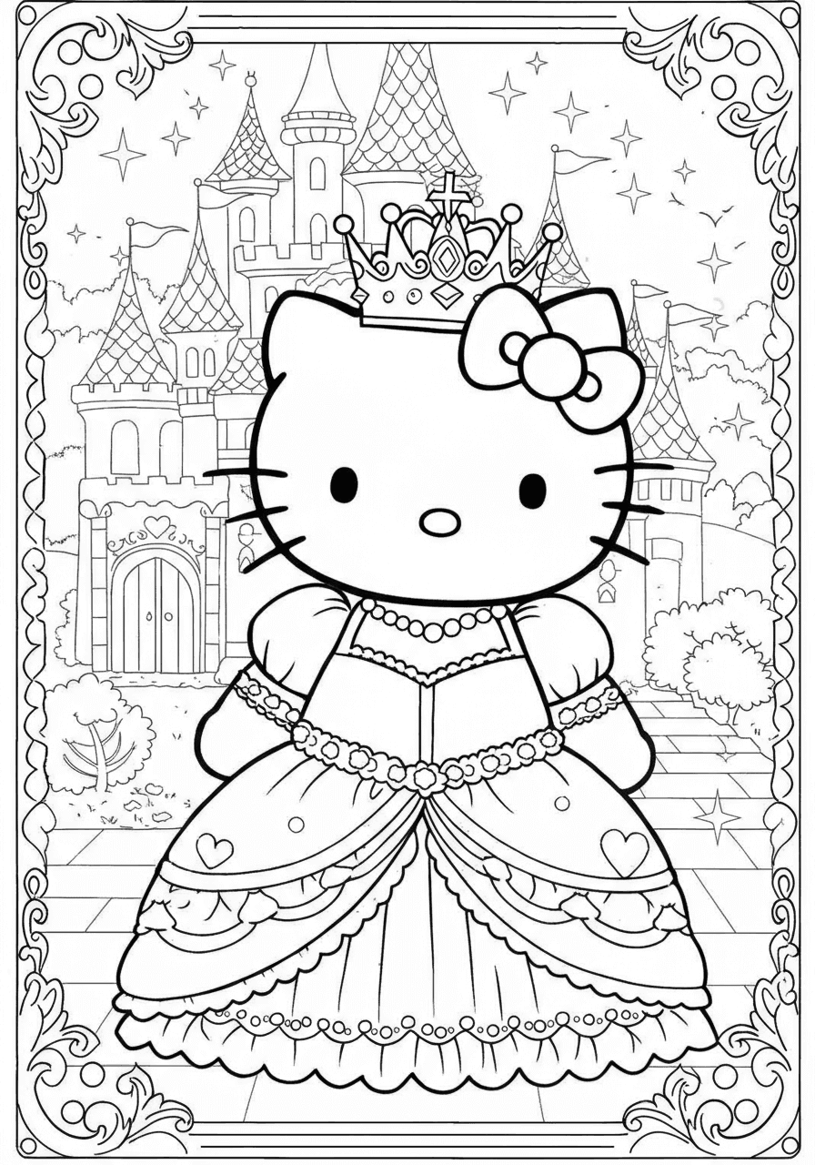 Hello Kitty as princess