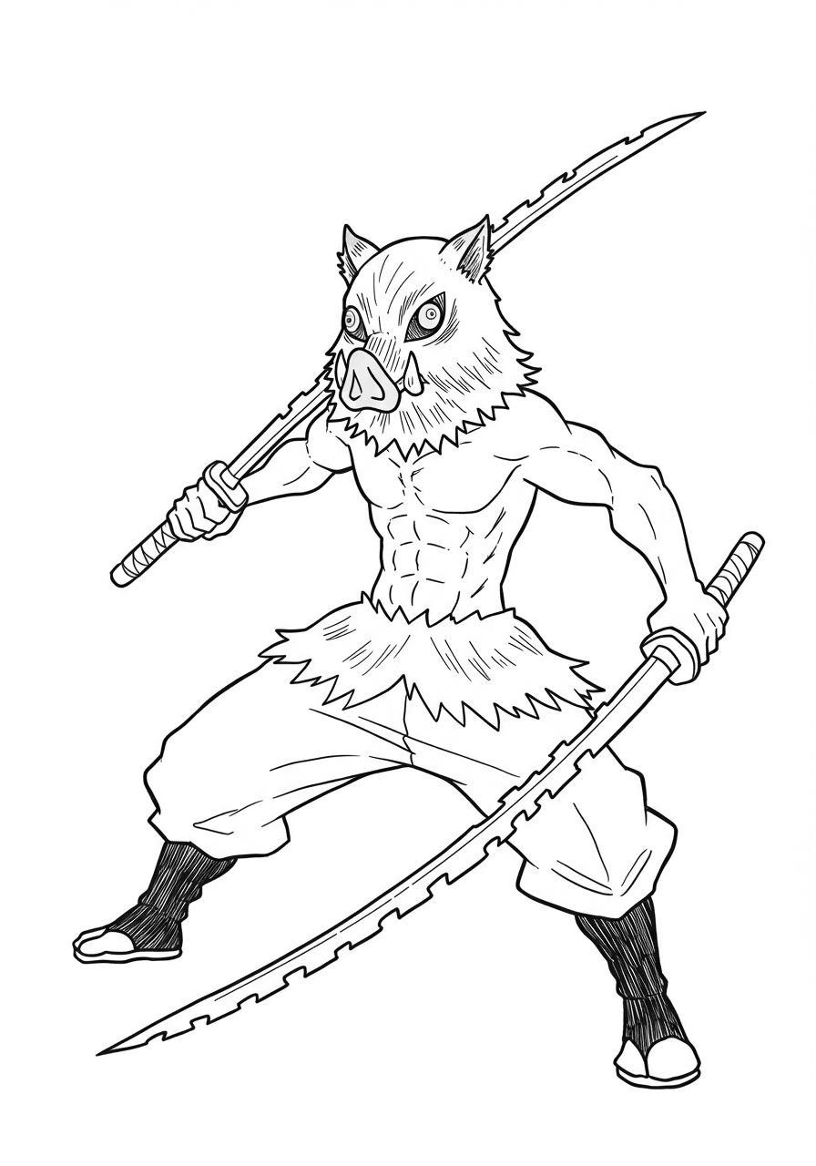 Inosuke Hashibira Beast Breathing