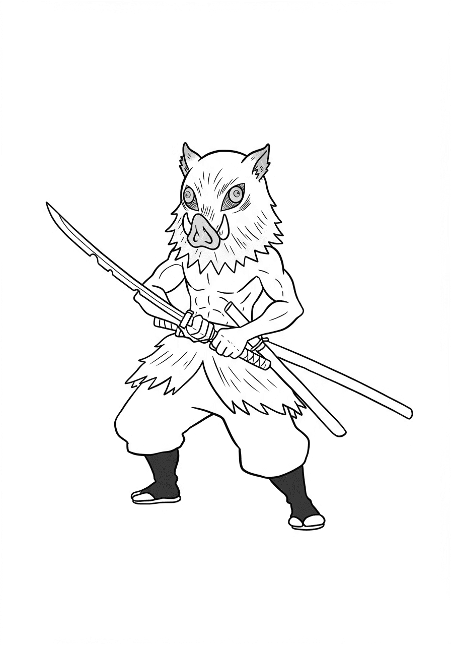 Inosuke Hashibira simple pose