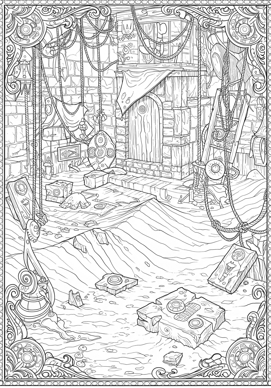 Intricate Bruno tower room