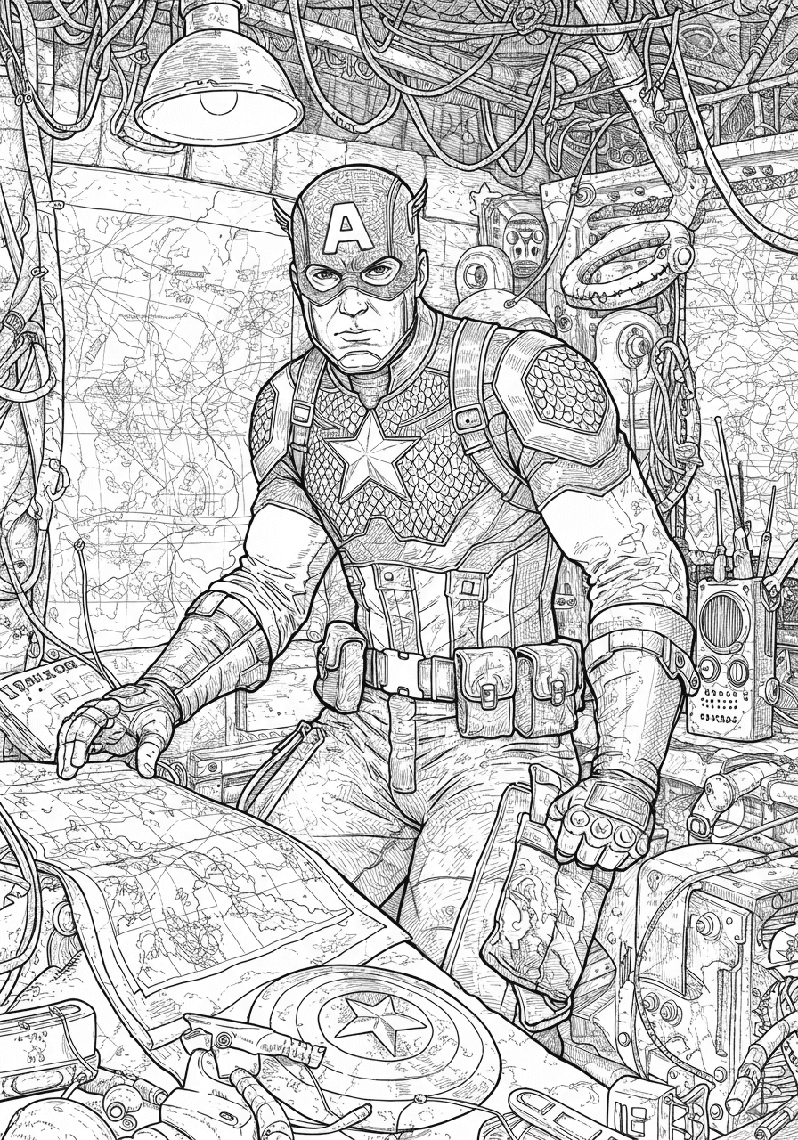 Intricate Captain America WWII bunker