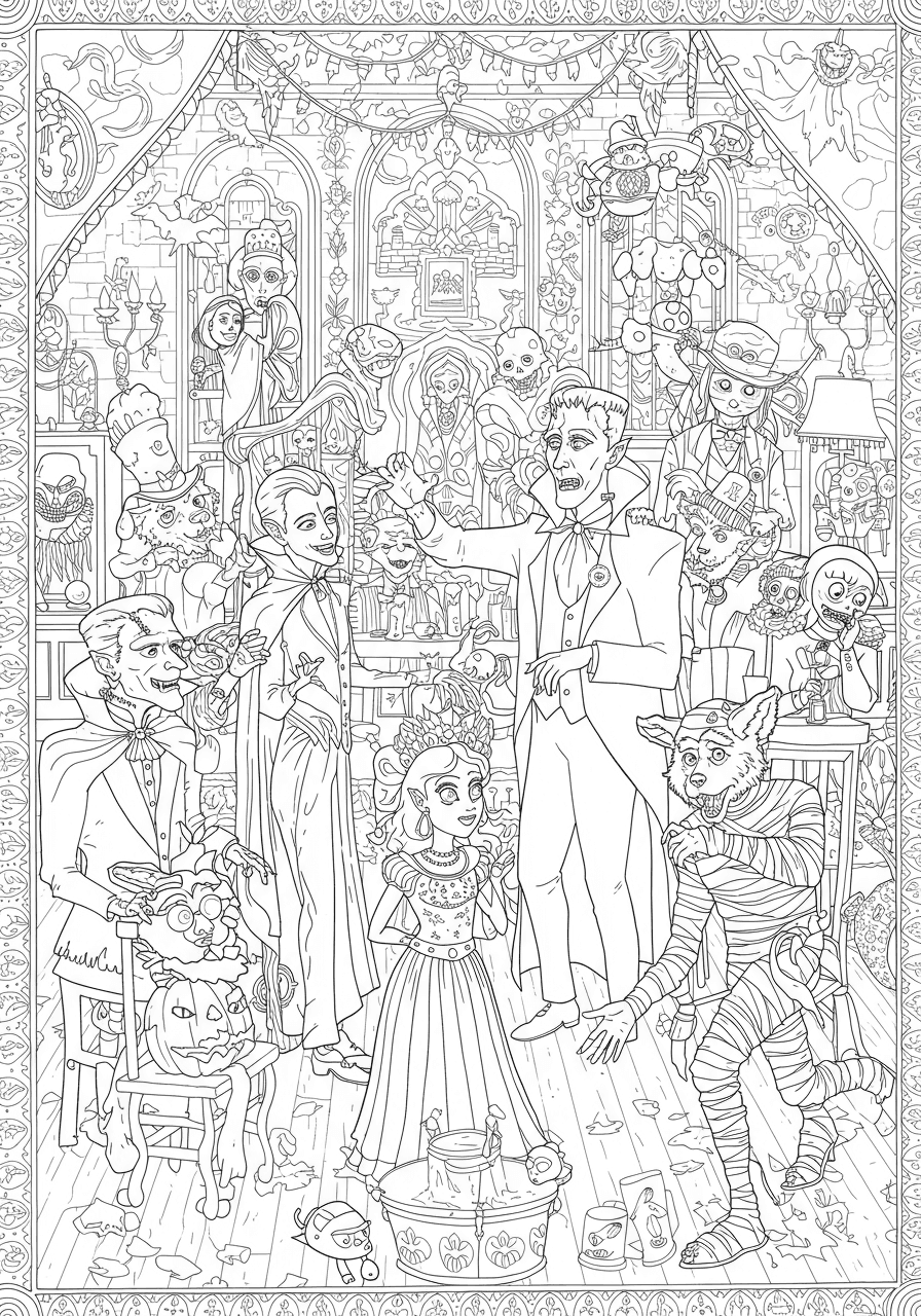 Intricate classic monster mash