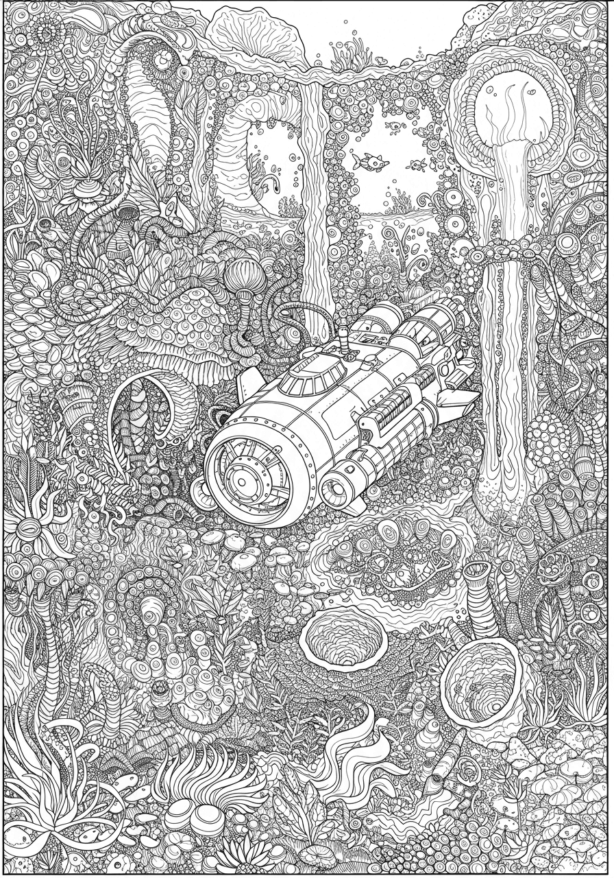 Intricate deep ocean trench