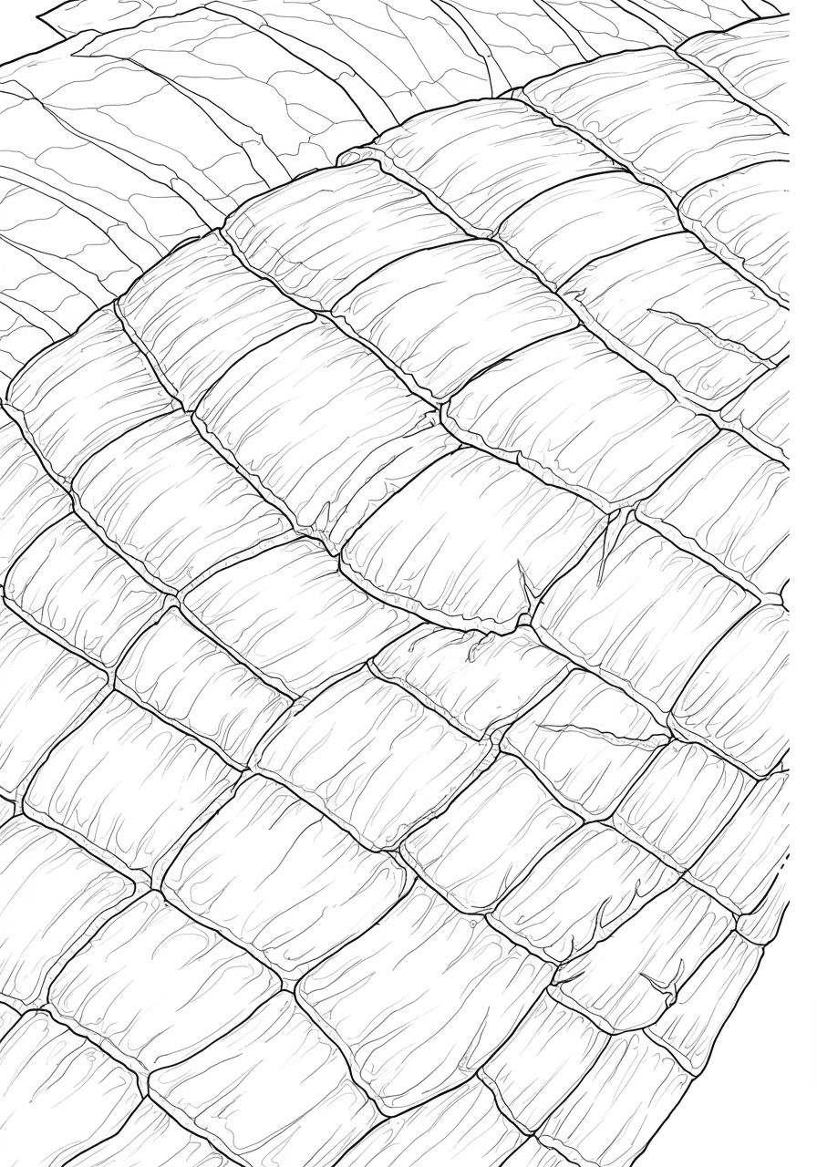 Intricate dragon scales macro