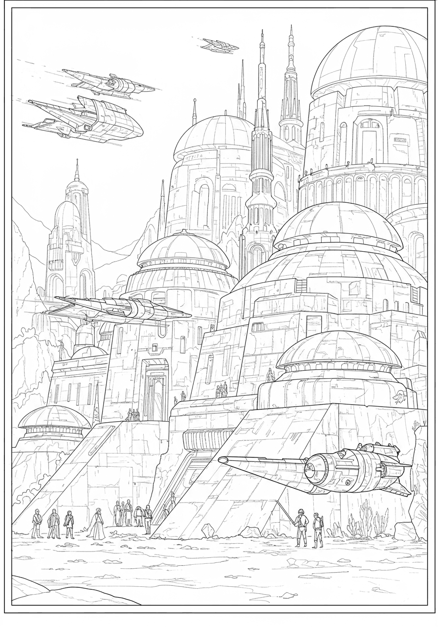 Intricate Jedi Temple