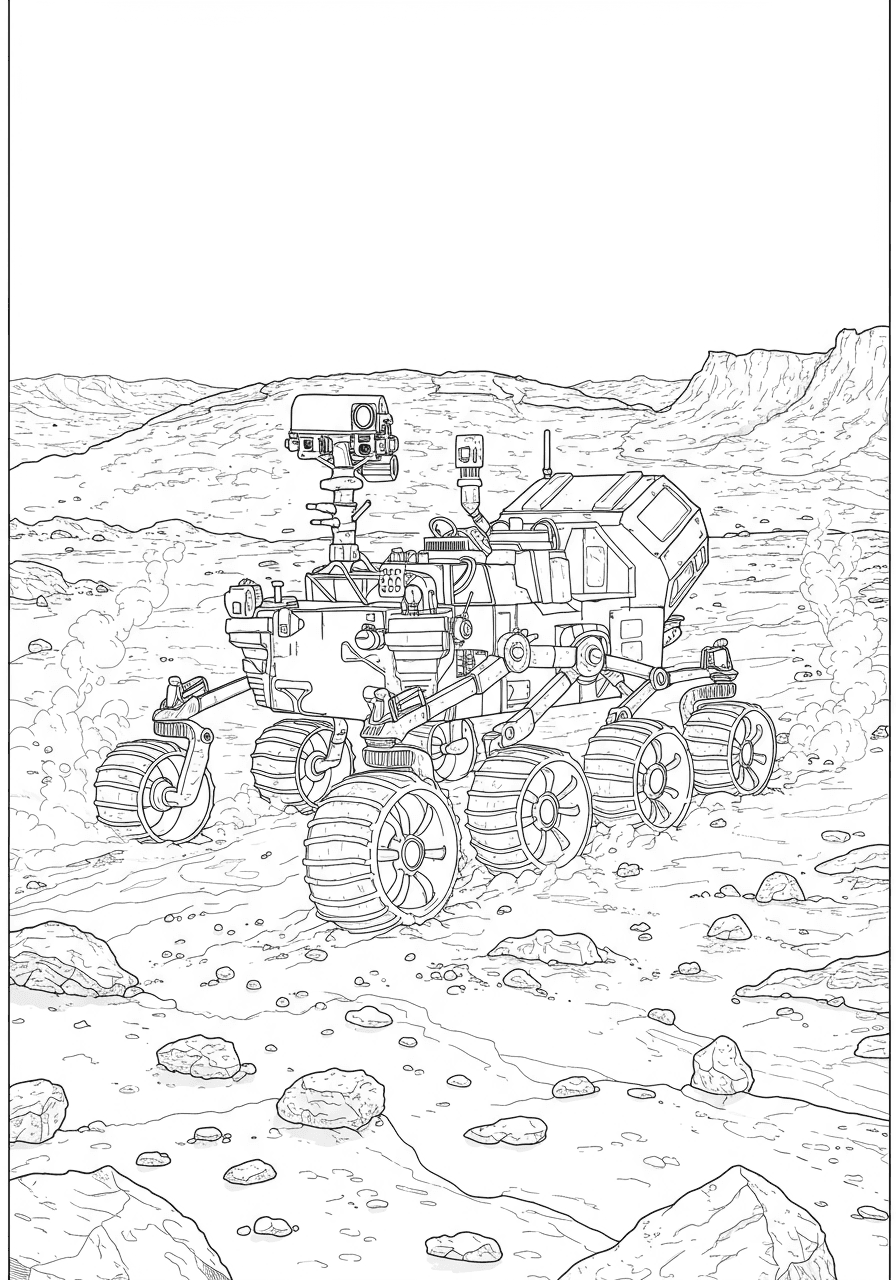Intricate Mars rover exploration