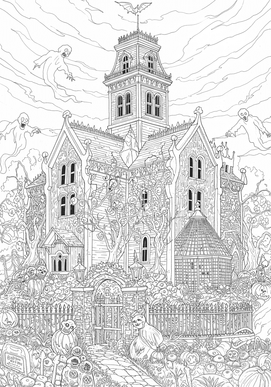 Intricate Mickey Mouse Haunted Mansion