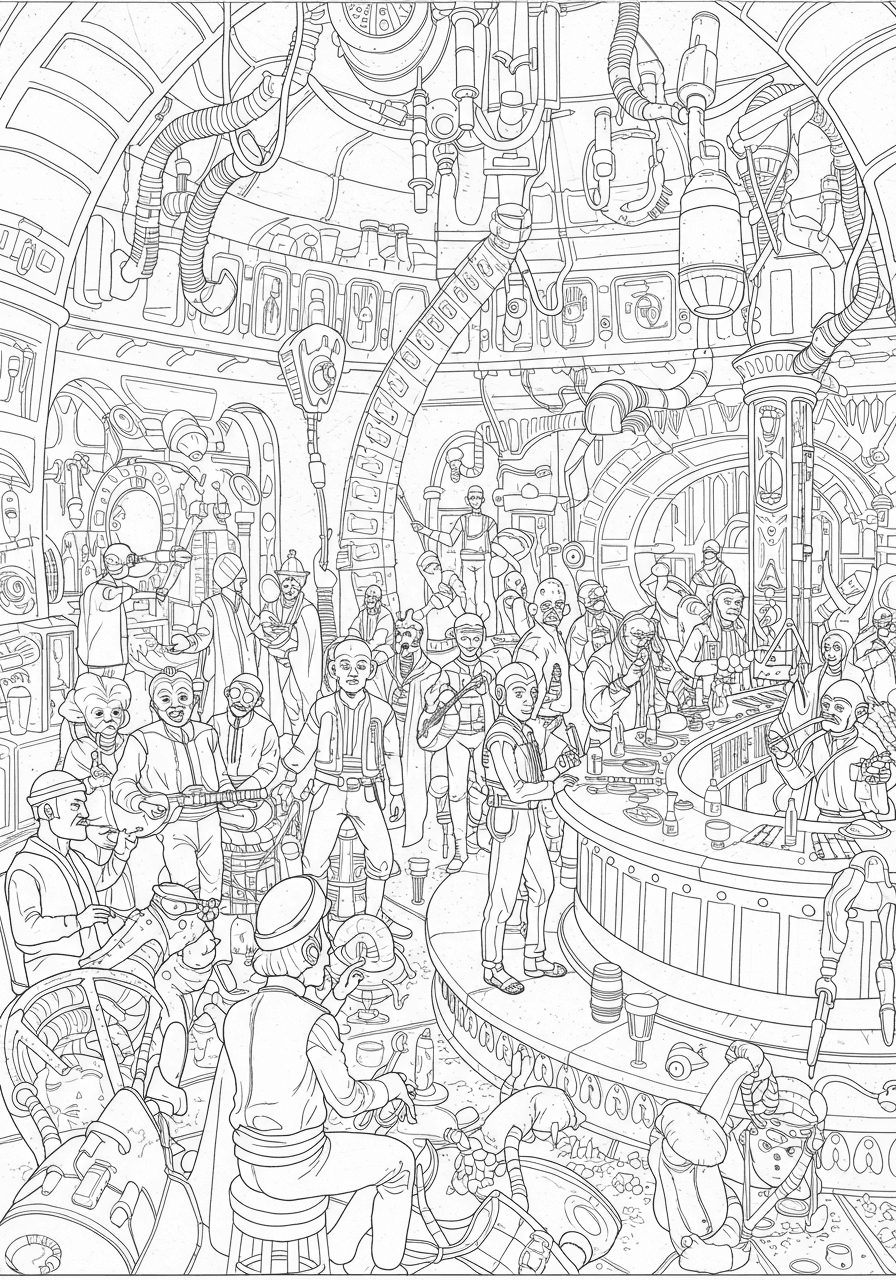 Intricate Mos Eisley Cantina