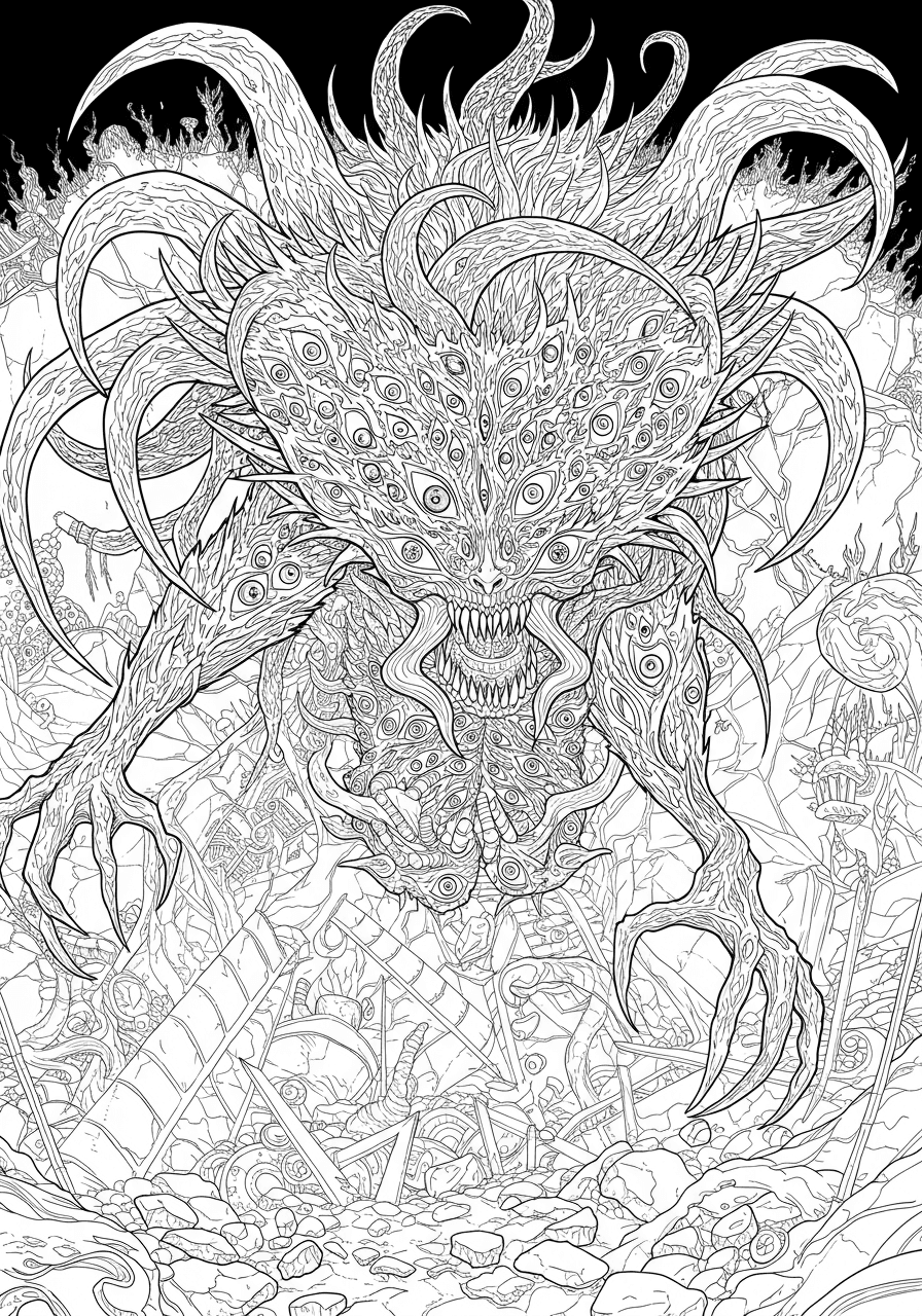 Intricate Muzan Kibutsuji final form