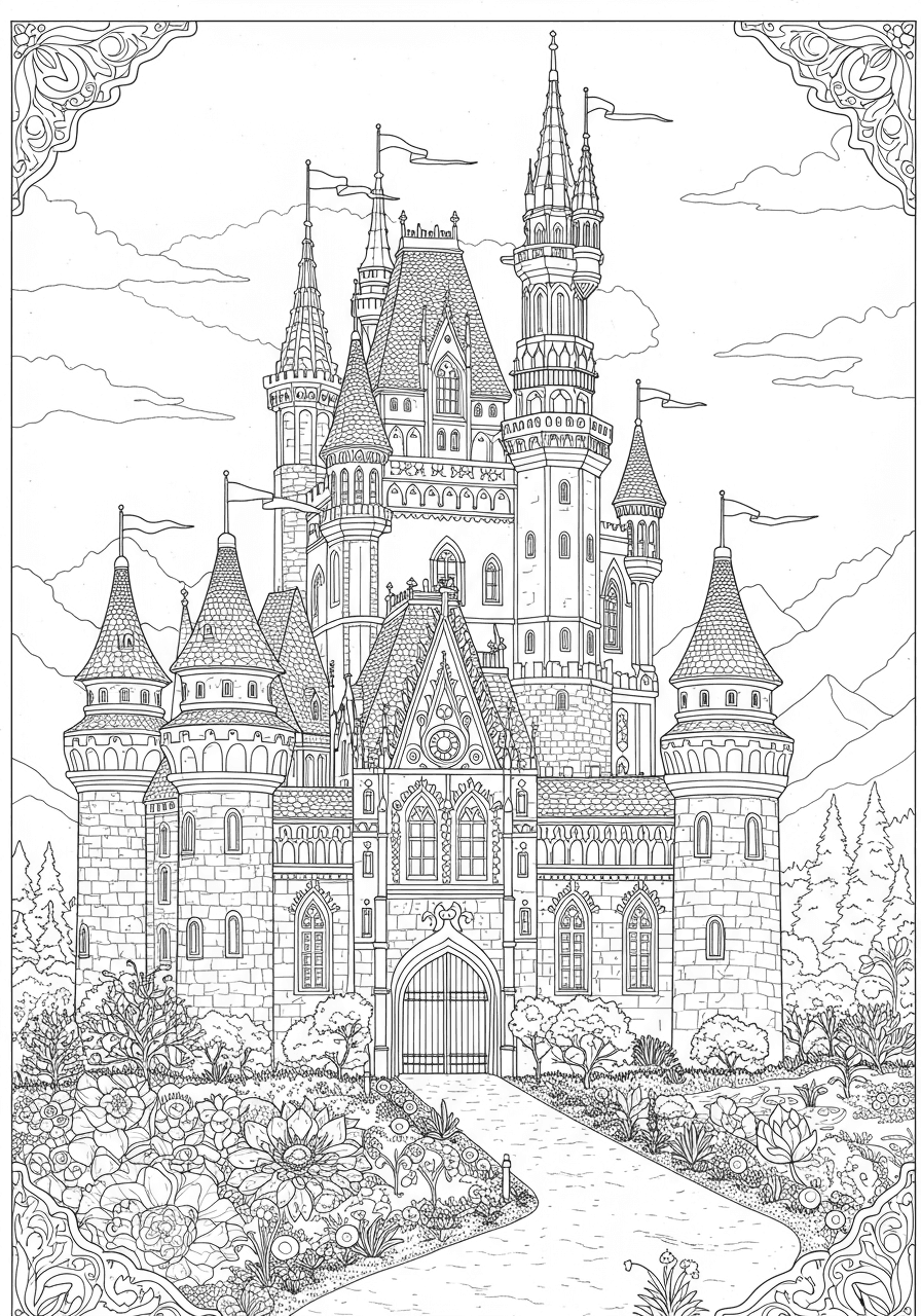 Intricate princess castle
