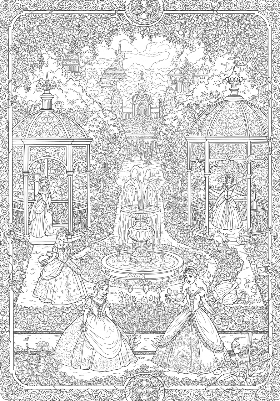 Intricate princesses royal garden