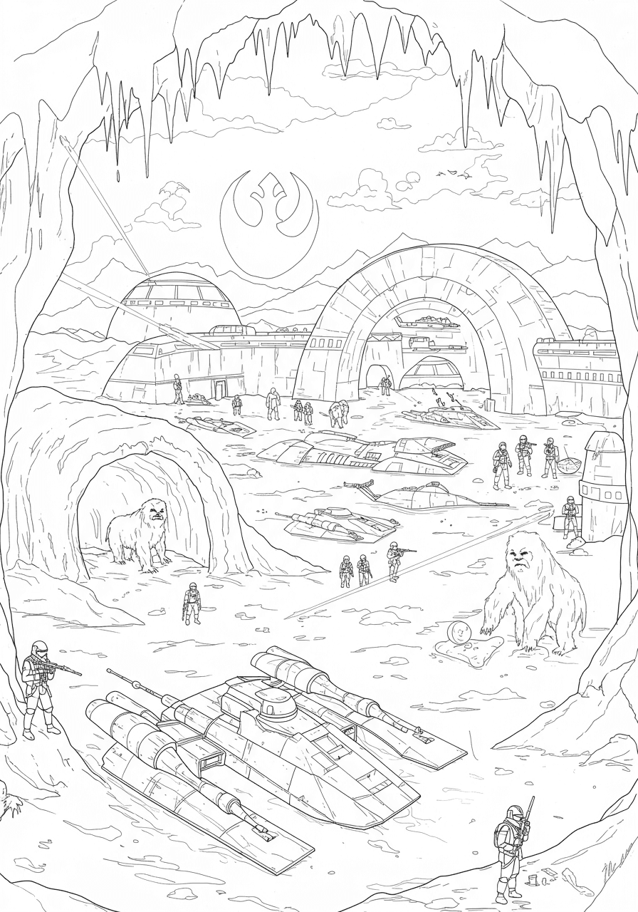 Intricate Rebel Base Hoth
