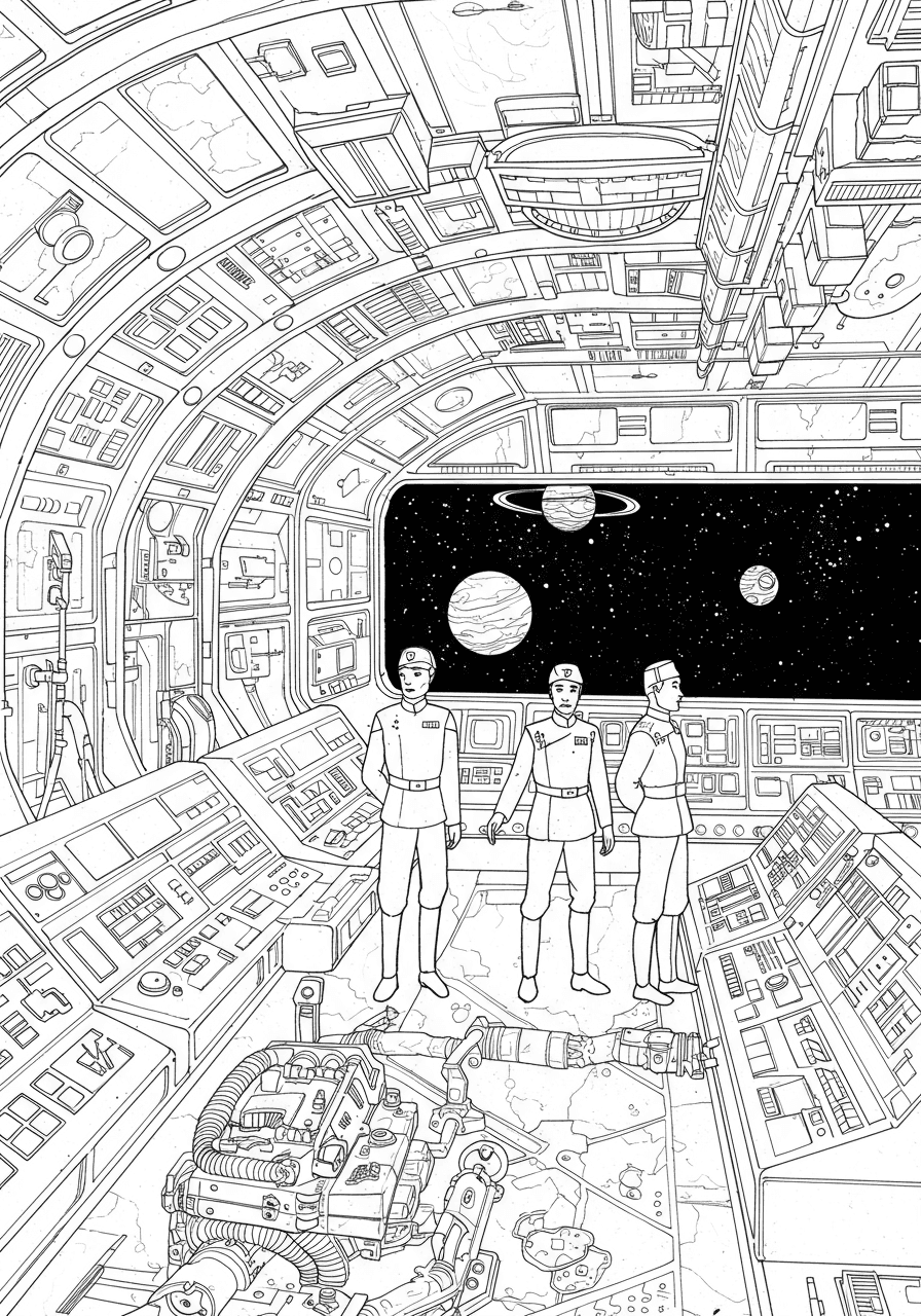 Intricate Star Destroyer bridge