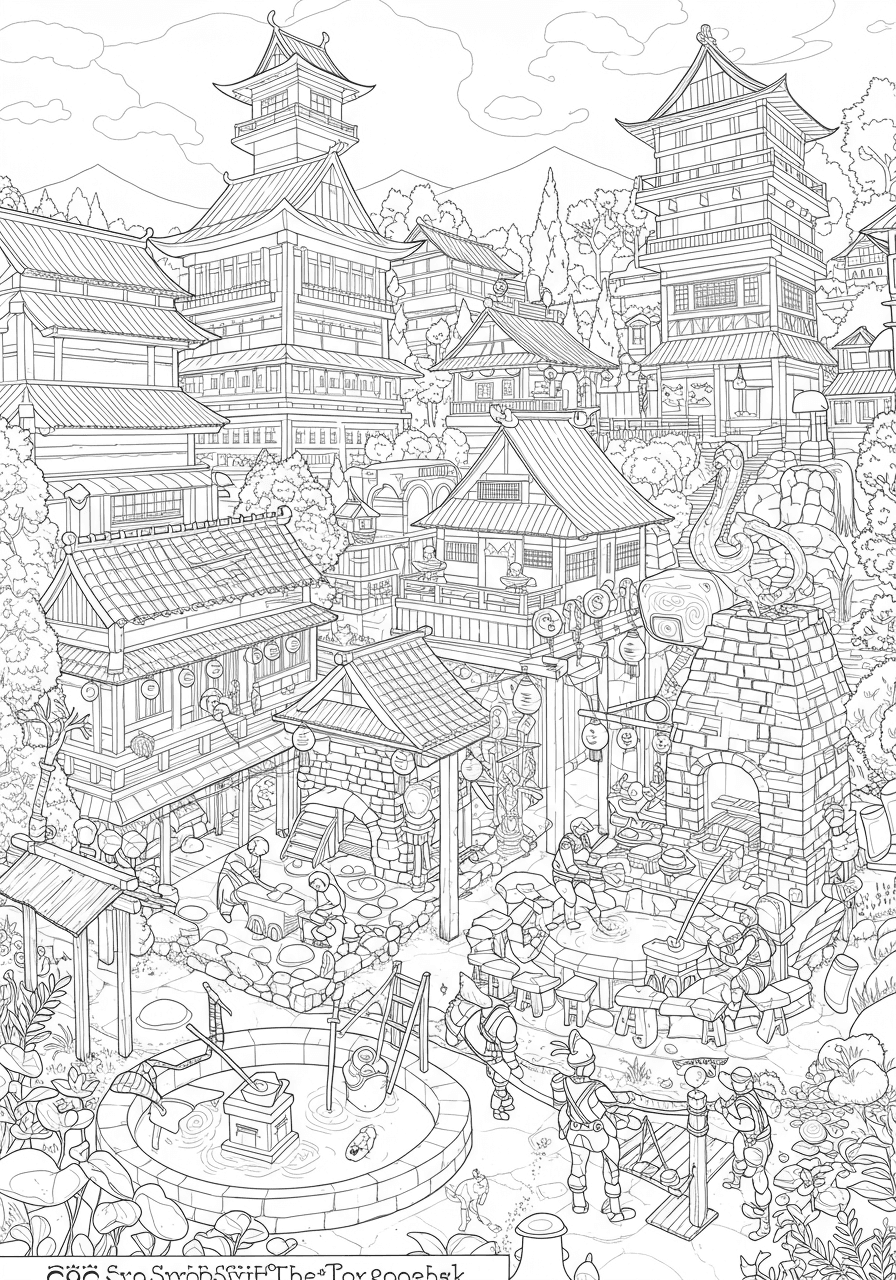 Intricate Swordsmith Village