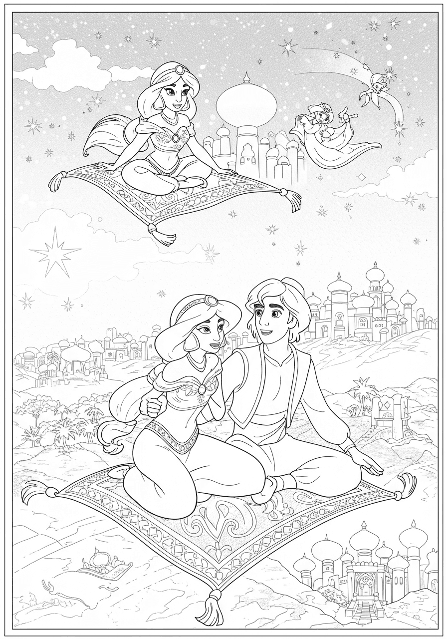 Jasmine on magic carpet