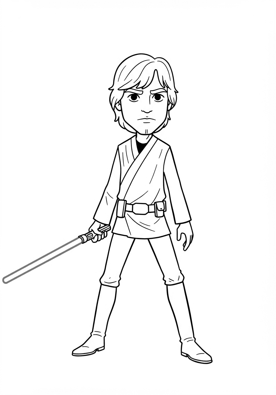 Luke Skywalker simple pose