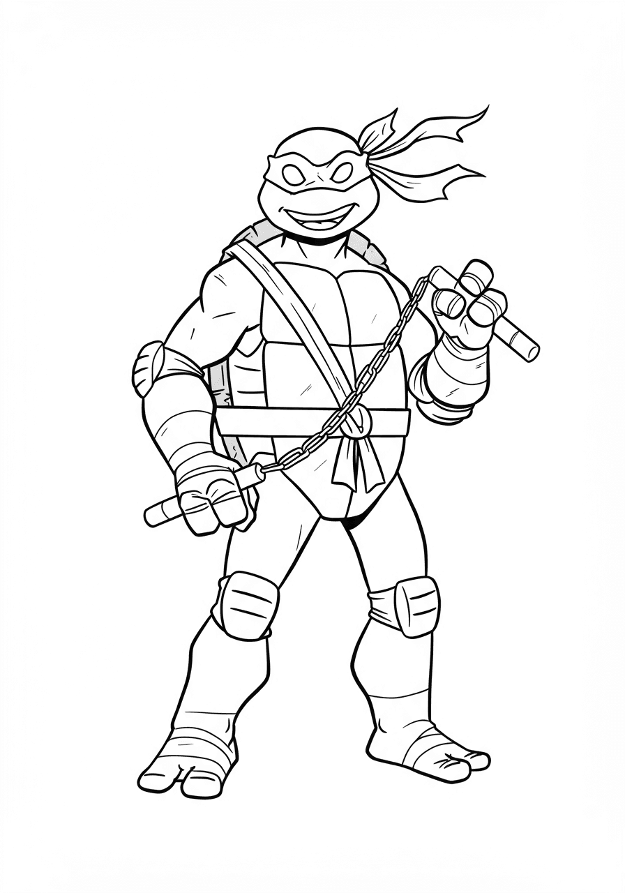 Michelangelo simple pose