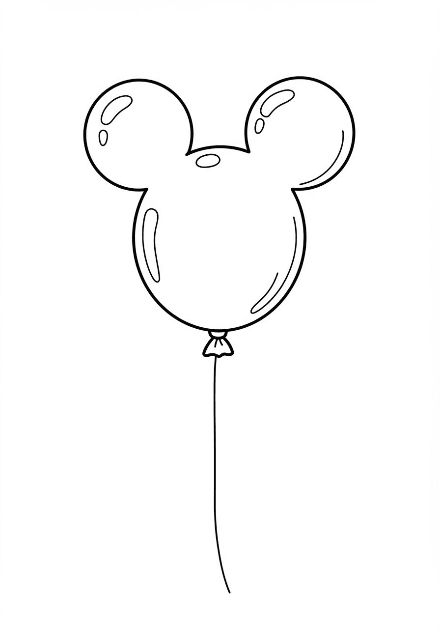 Mickey Mouse balloon simple