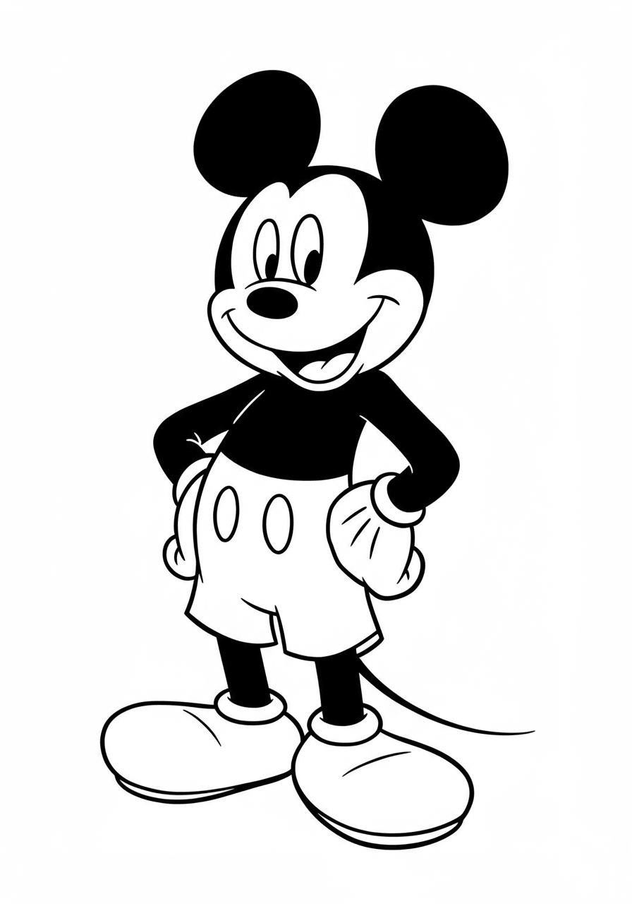 Mickey Mouse classic pose