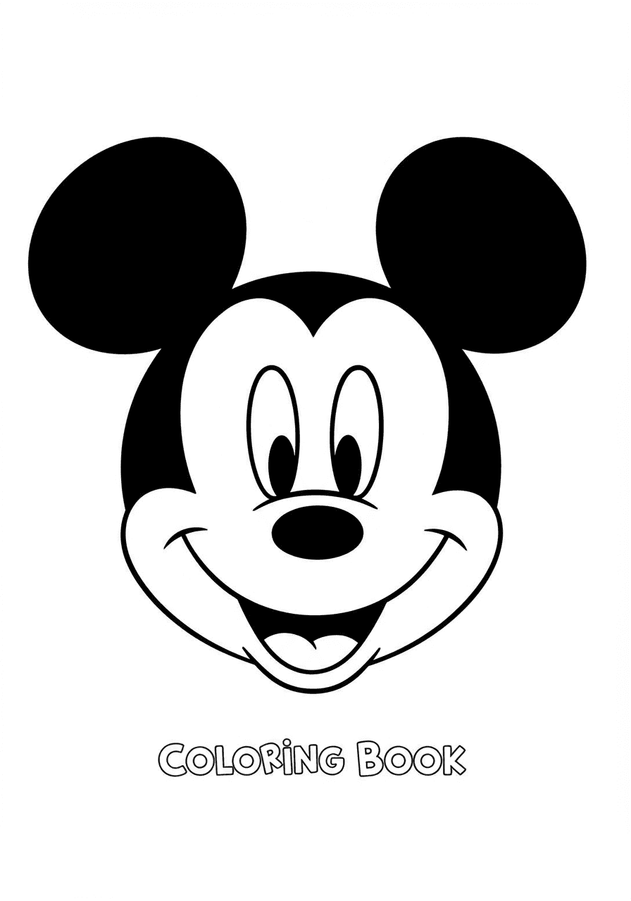 Mickey Mouse face simple