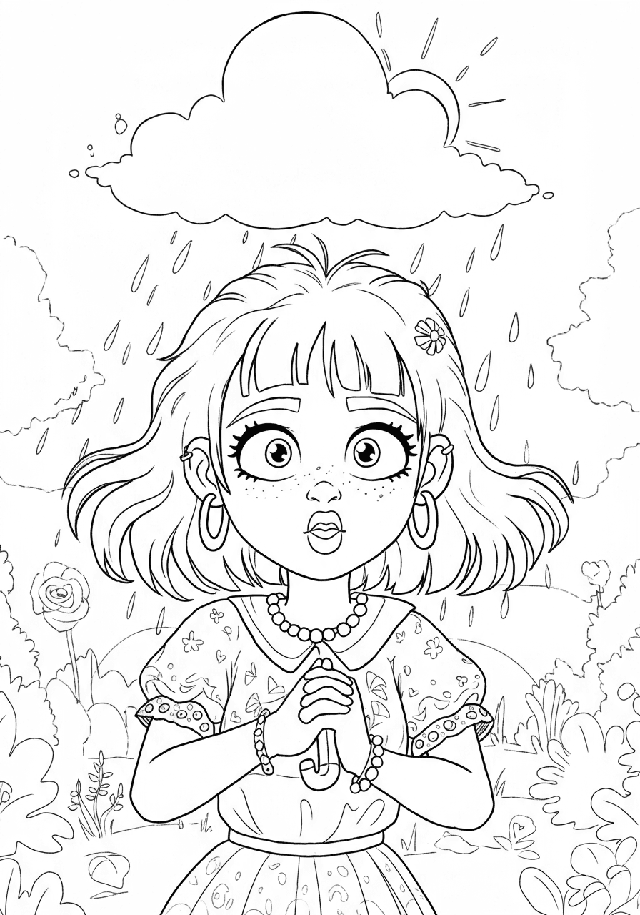 Pepa with weather cloud