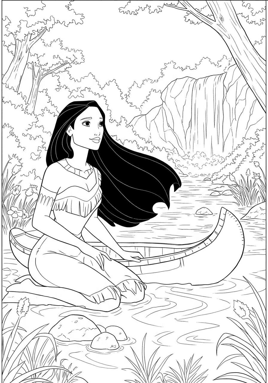 Pocahontas by river