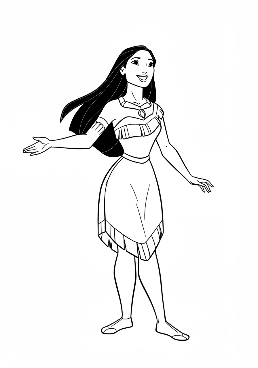 Pocahontas simple pose