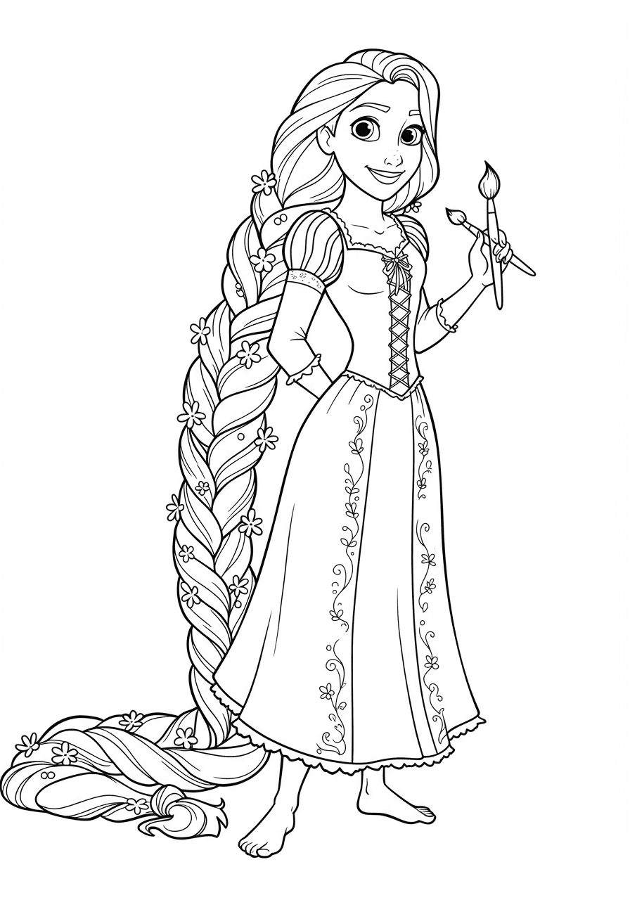 Rapunzel simple pose