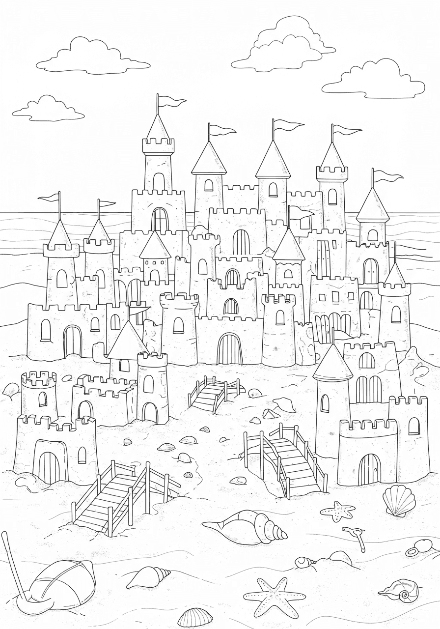 Sandcastle village detailed