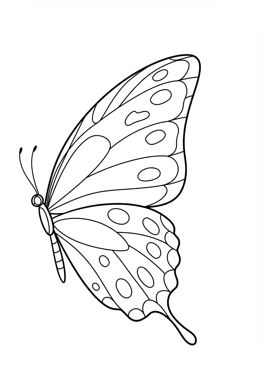 Simple butterfly wing