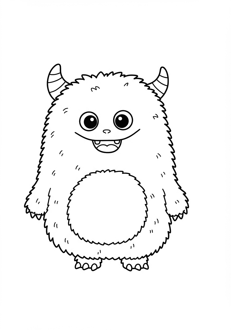 Simple furry monster