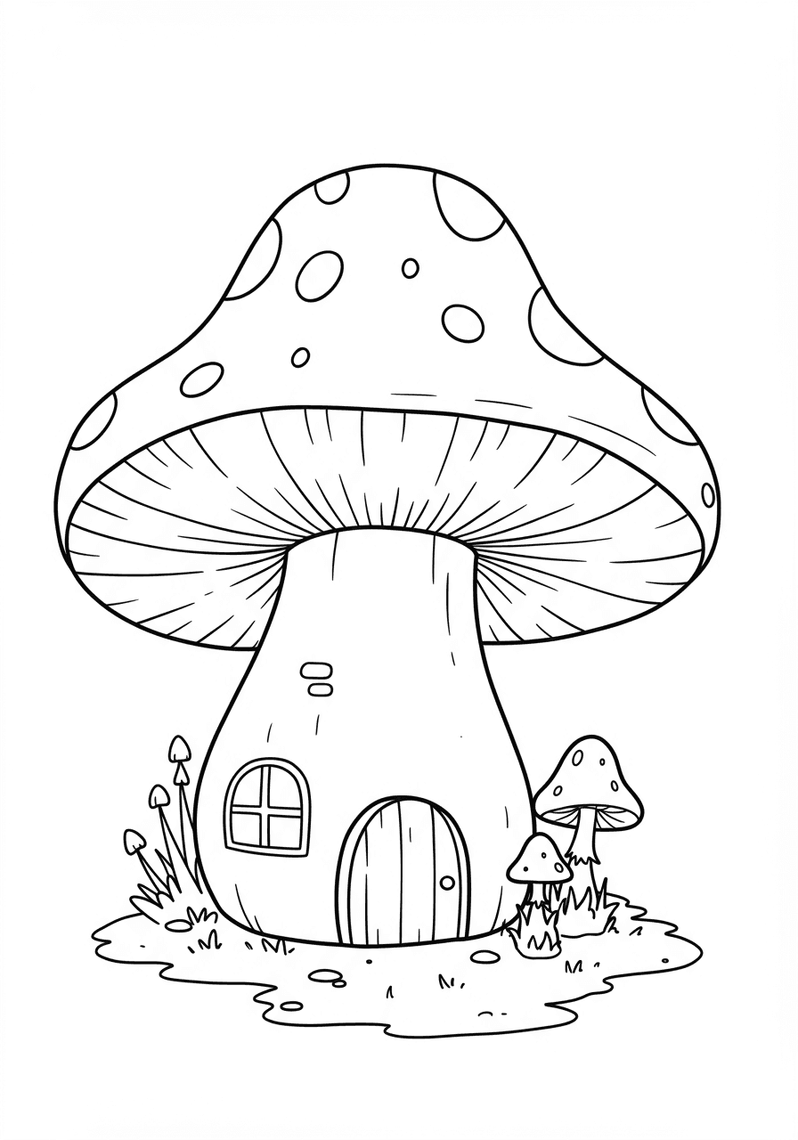 Simple mushroom house