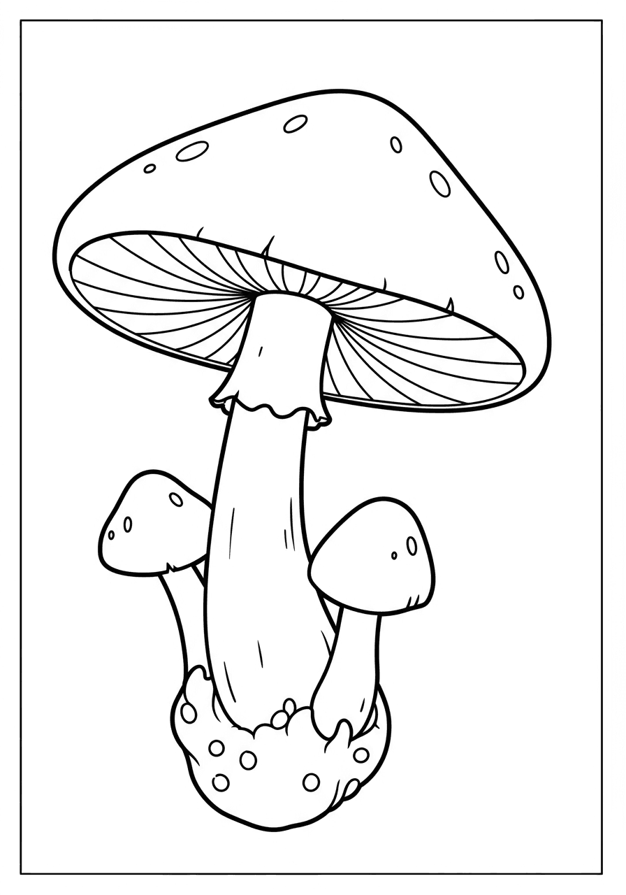 Simple mushroom outline