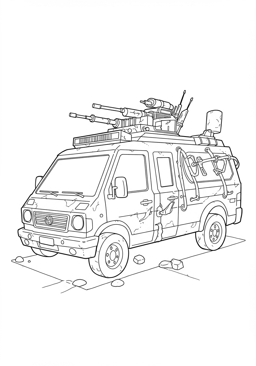 Simple Turtle Van side view