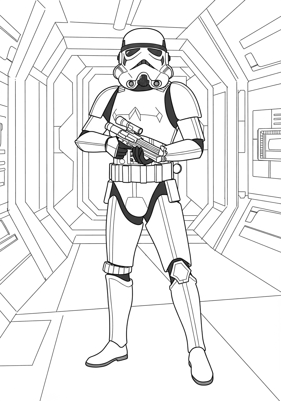 Stormtrooper with blaster