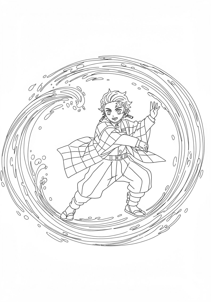 Tanjiro Water Wheel simple